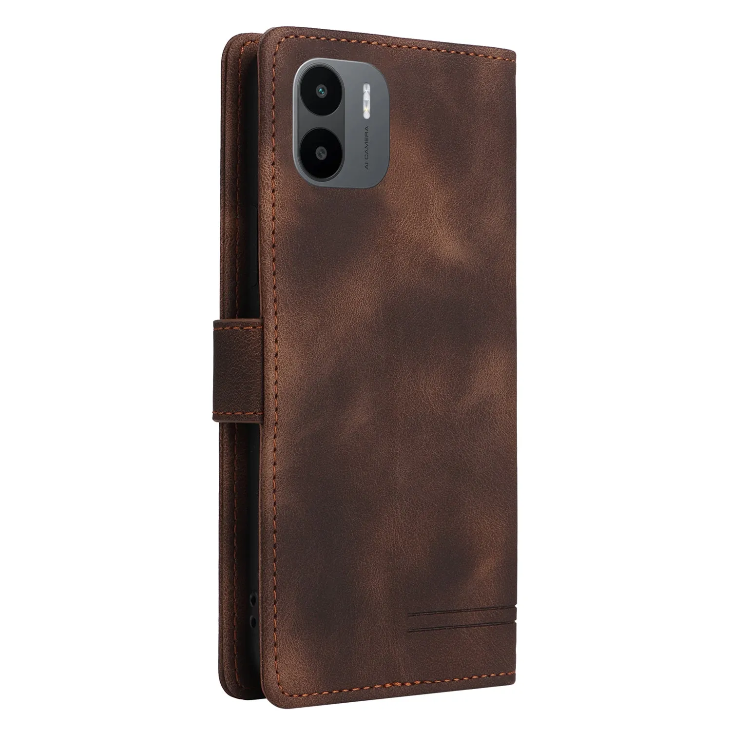 007 Series For Xiaomi Redmi A1 4G / A2 4G Leather Phone Case Stand Wallet Skin-touch Phone Cover