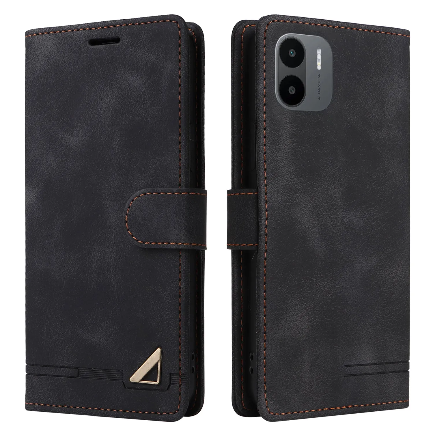 007 Series For Xiaomi Redmi A1 4G / A2 4G Leather Phone Case Stand Wallet Skin-touch Phone Cover