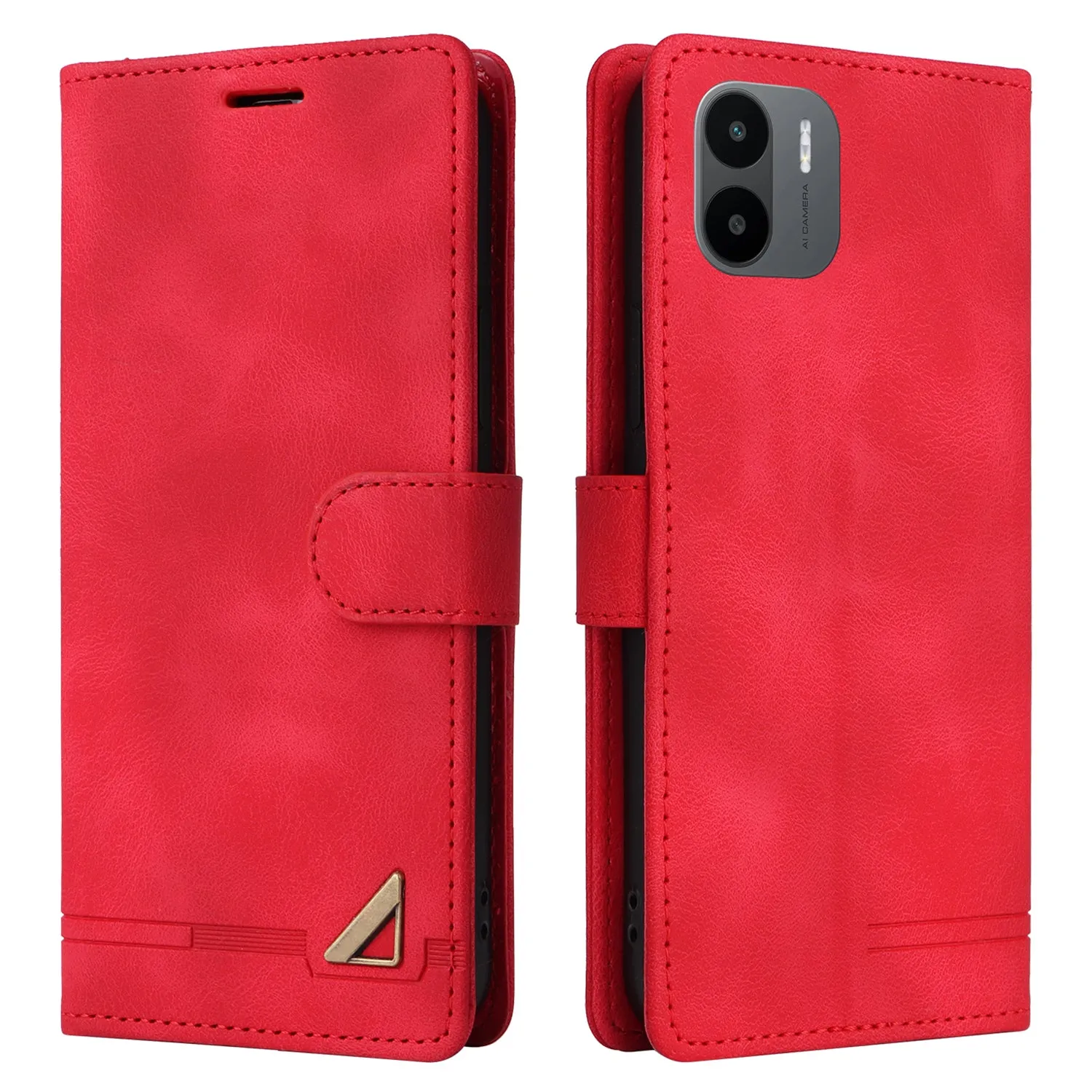 007 Series For Xiaomi Redmi A1 4G / A2 4G Leather Phone Case Stand Wallet Skin-touch Phone Cover