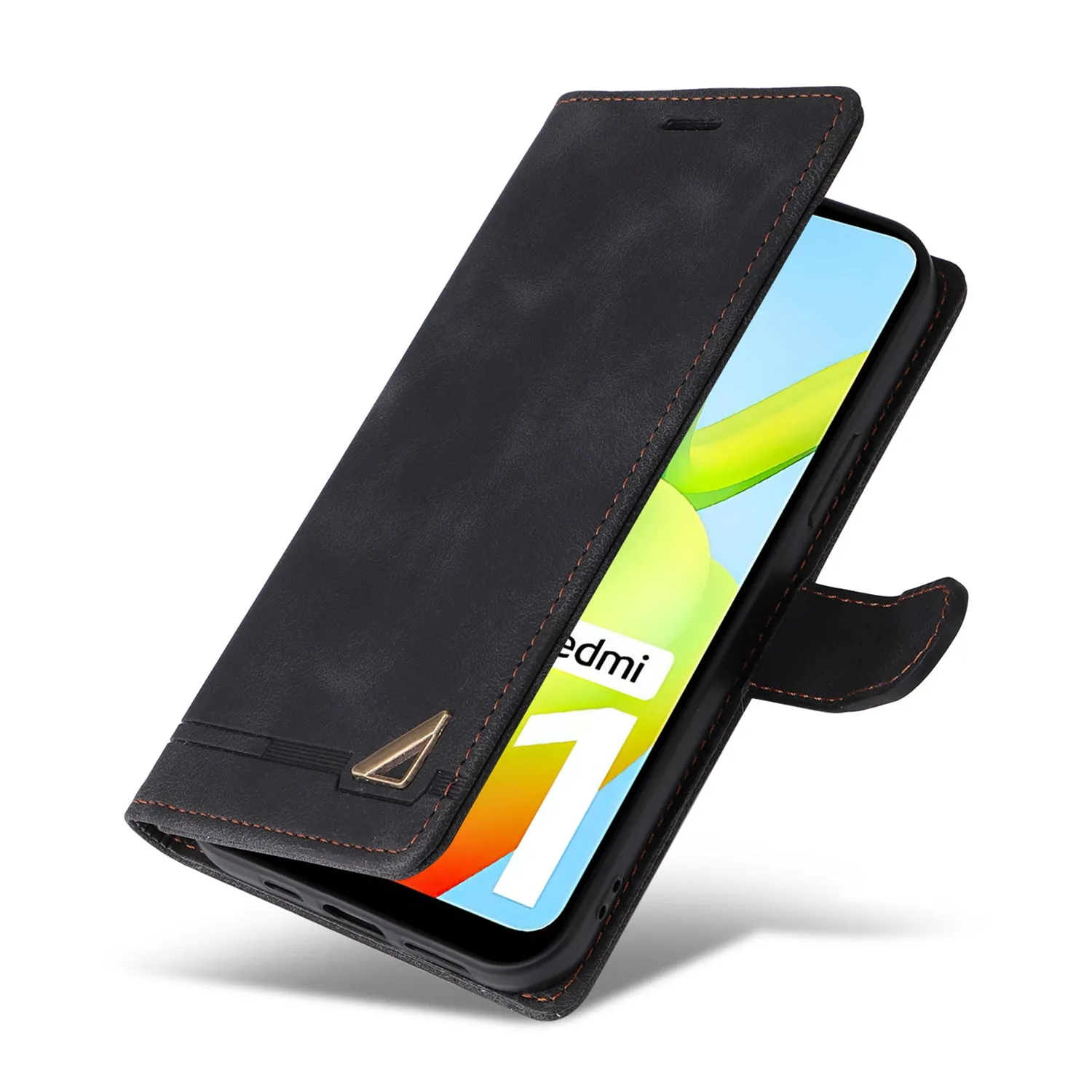 007 Series For Xiaomi Redmi A1 4G / A2 4G Leather Phone Case Stand Wallet Skin-touch Phone Cover