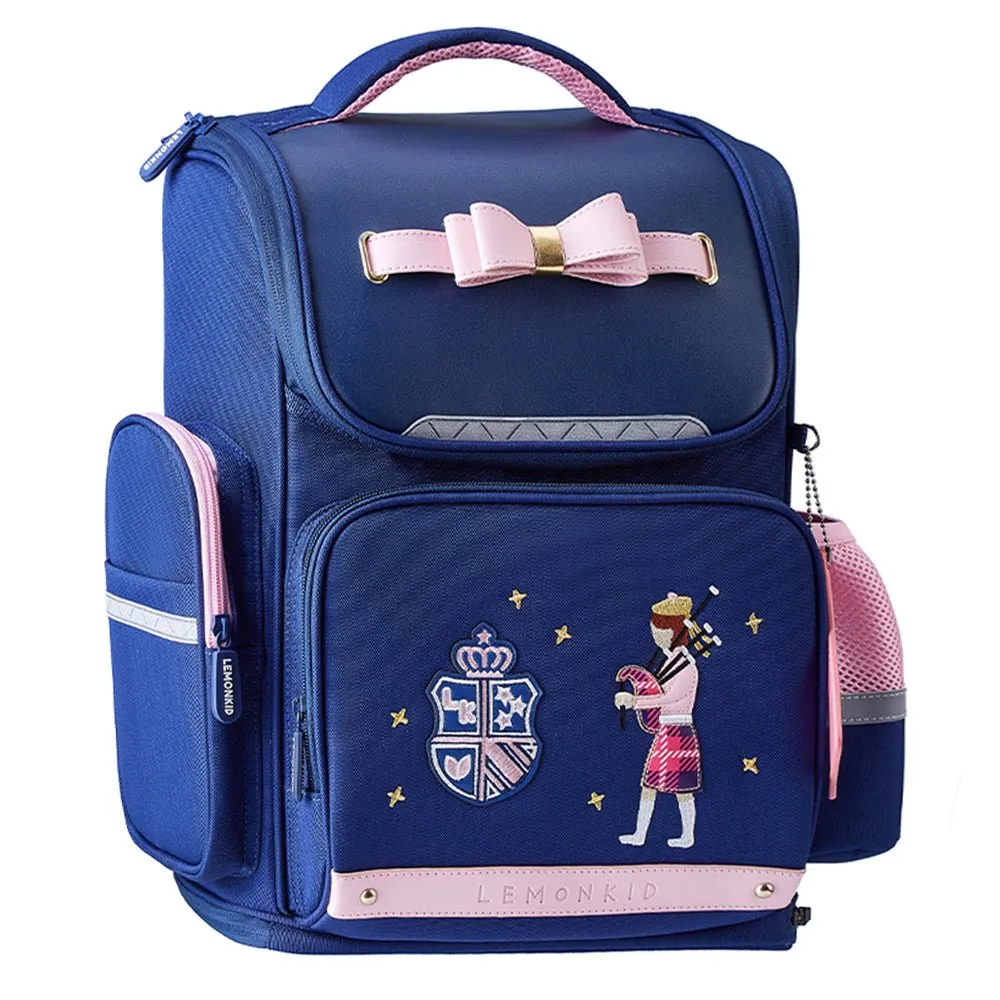 15.5inch, Pink Bow Ergonomic School Backpack for Kids