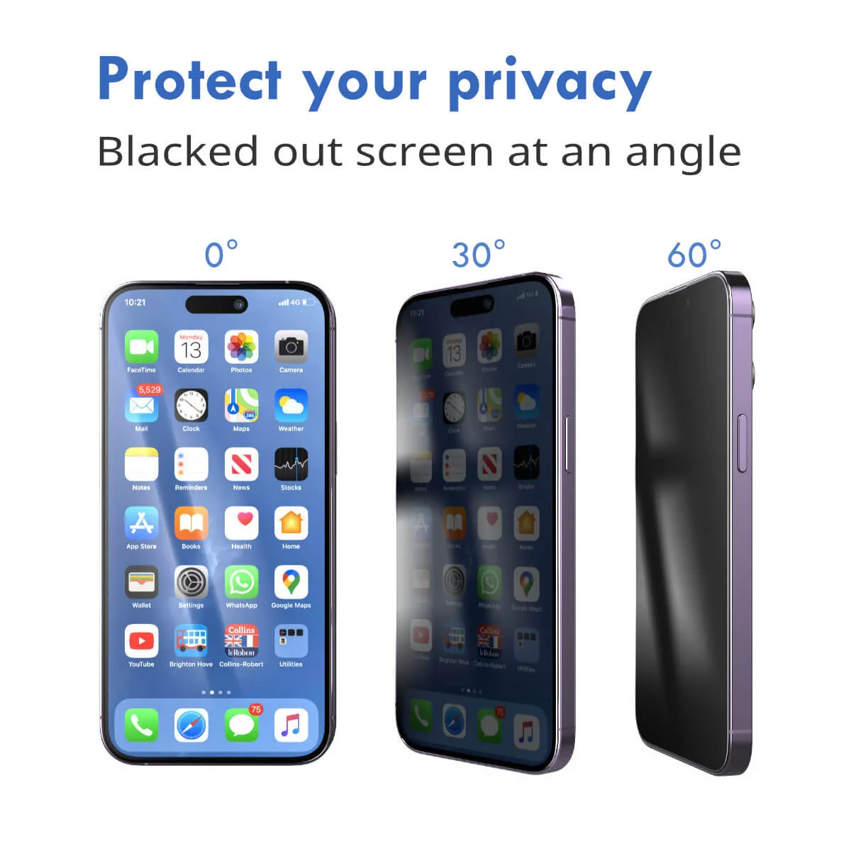 2x Hugmie® iPhone 11 Pro Max/XS Max Privacy Screen Protector