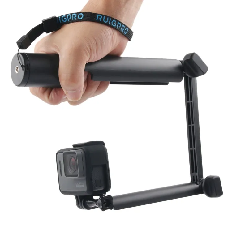 3-Way Monopod   Magic Mount Selfie Stick for GoPro, Insta360, DJI and Other Action Cameras, Length: 24.5-63cm