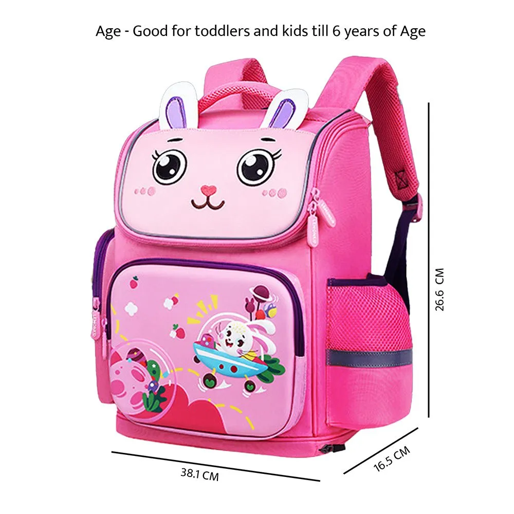 3d Ears Rabbit Space School Backpack for Kids