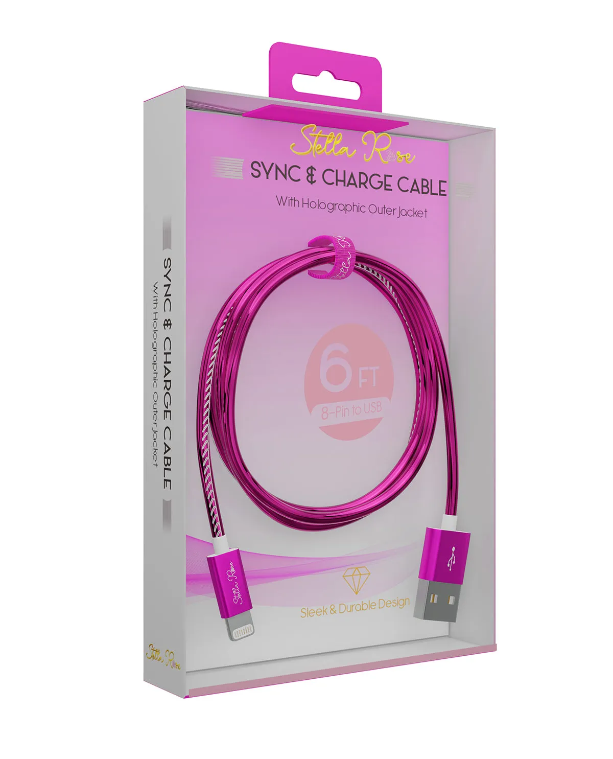 6Ft. Pink Lightning Sync & Charge Cable