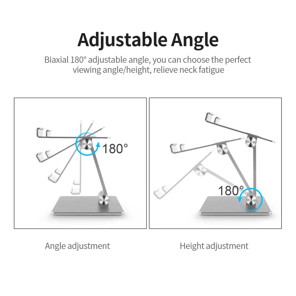 Adjustable Aluminum Alloy Mobile Phone Tablet Stand