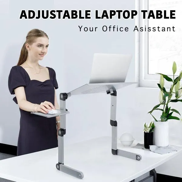 Adjustable Height Laptop Desk Foldable Laptop Stand Portable Lap Desk