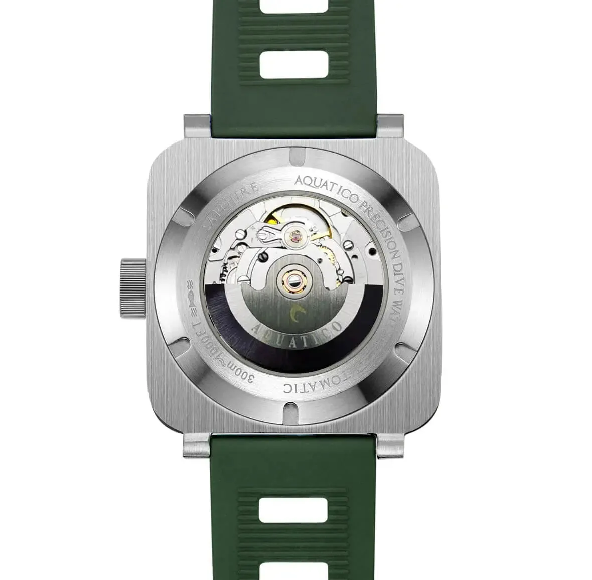 Aquatico Steel Man Green Dial Ceramic Bezel Watch (SWISS MADE Sellita sw200-1)