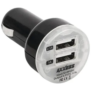 AXXESS MOBILITY AXM-2USB-CLA Dual-USB Compact Device Charger