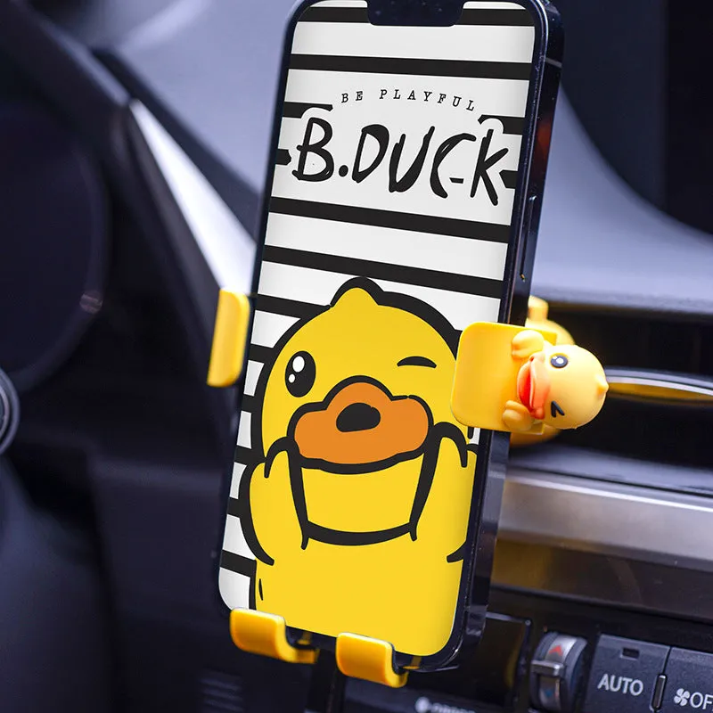 B.Duck Figure Car Gravity Bracket Phone Holder