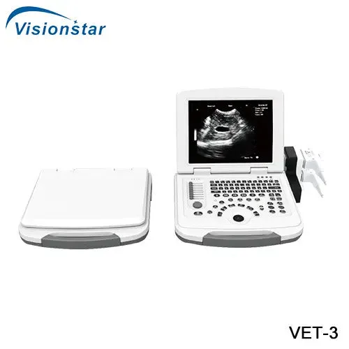 Black & White Portable Laptop Veterinary Ultrasound Machine I VET-3 2D M32