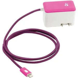 BT Saphire SA2-683-2 PwrMate Wall Charger with Lightning Cable, 3.3ft (Pink)