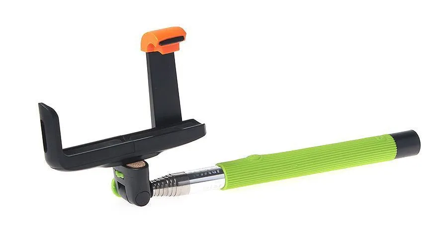 Built in Bluetooth Extendable Selfie Stick Monopod Holder Multi Available - Black