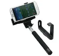 Built in Bluetooth Extendable Selfie Stick Monopod Holder Multi Available - Black