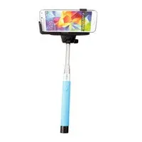 Built in Bluetooth Extendable Selfie Stick Monopod Holder Multi Available - Blue