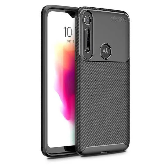 Carbon Fiber TPU Ultra Slim Fibre Case For Moto