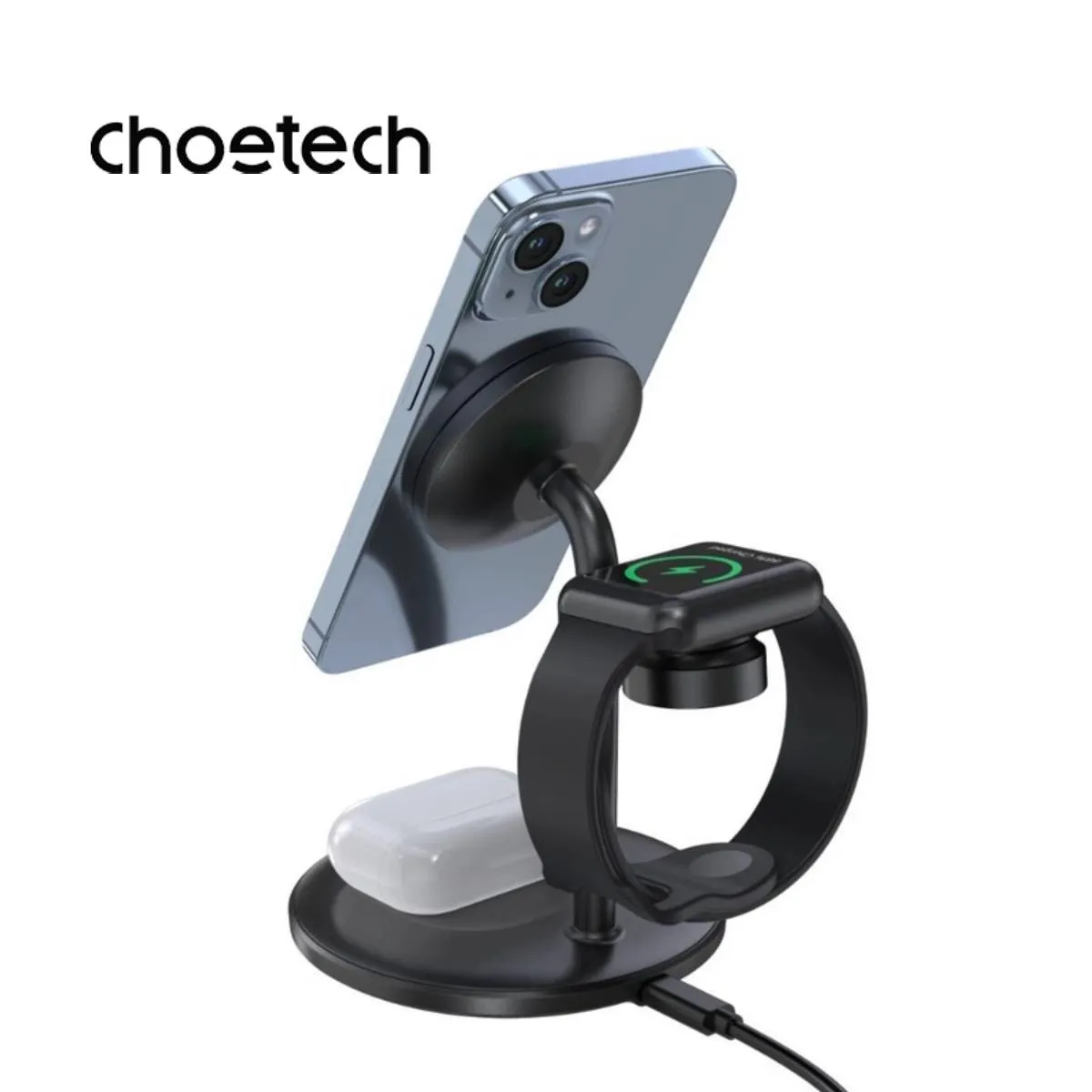 Choetech 3-in-1 15W Wireless Charger with MagSafe T585-F