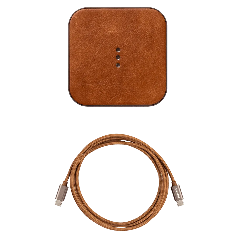 Courant Catch:1 Classic Wireless Charging Pad - Saddle