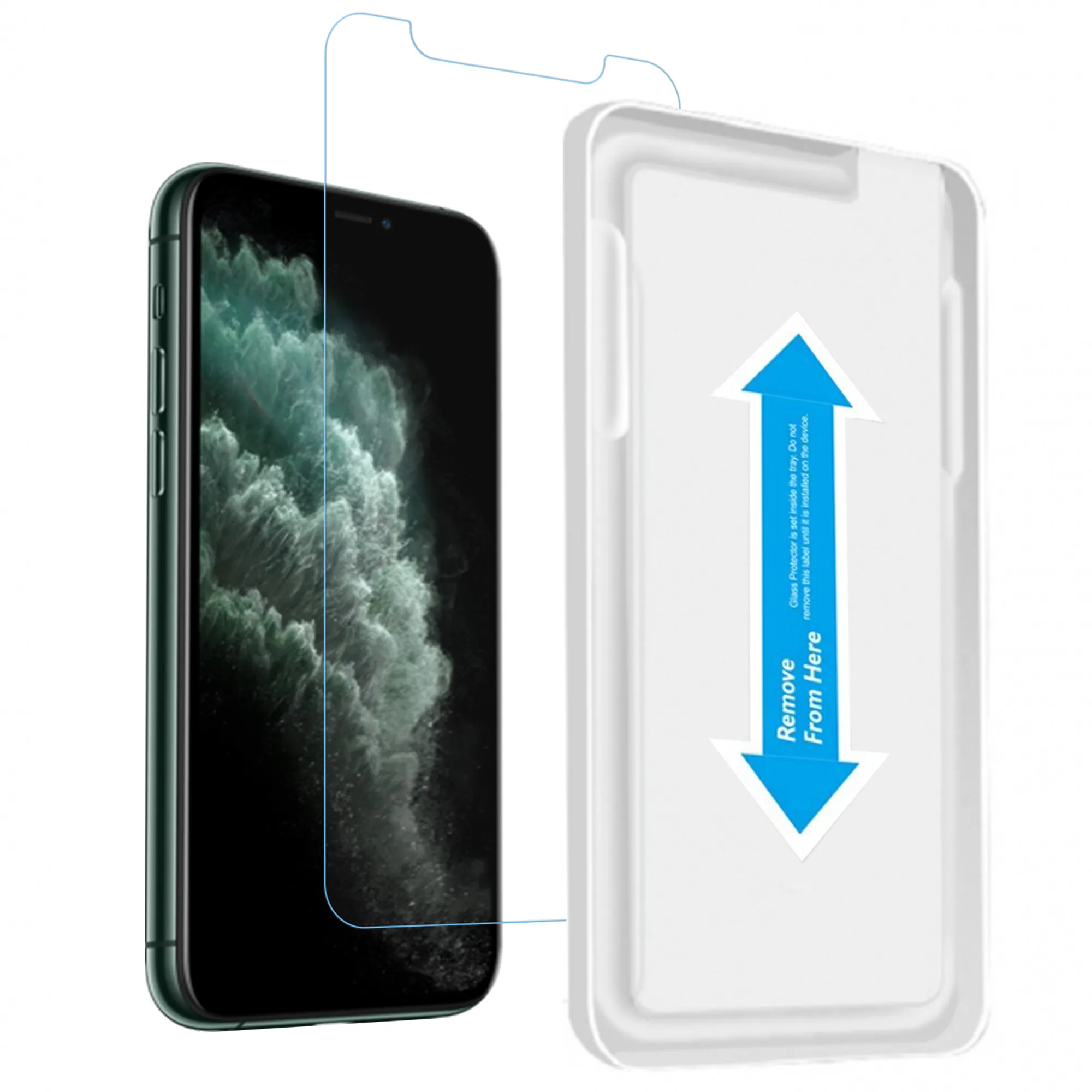 Crystal Clear Tempered Glass with Installation Tray - iPhone 11 Pro Max