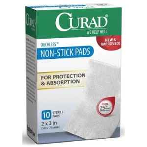 Curad CUR47395RB Non-Stick Pad Box of 10