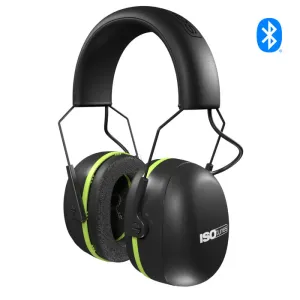 Earmuffs - ISOtunes AIR DEFENDER Bluetooth Earmuff, Black/Safety Green, IT-46