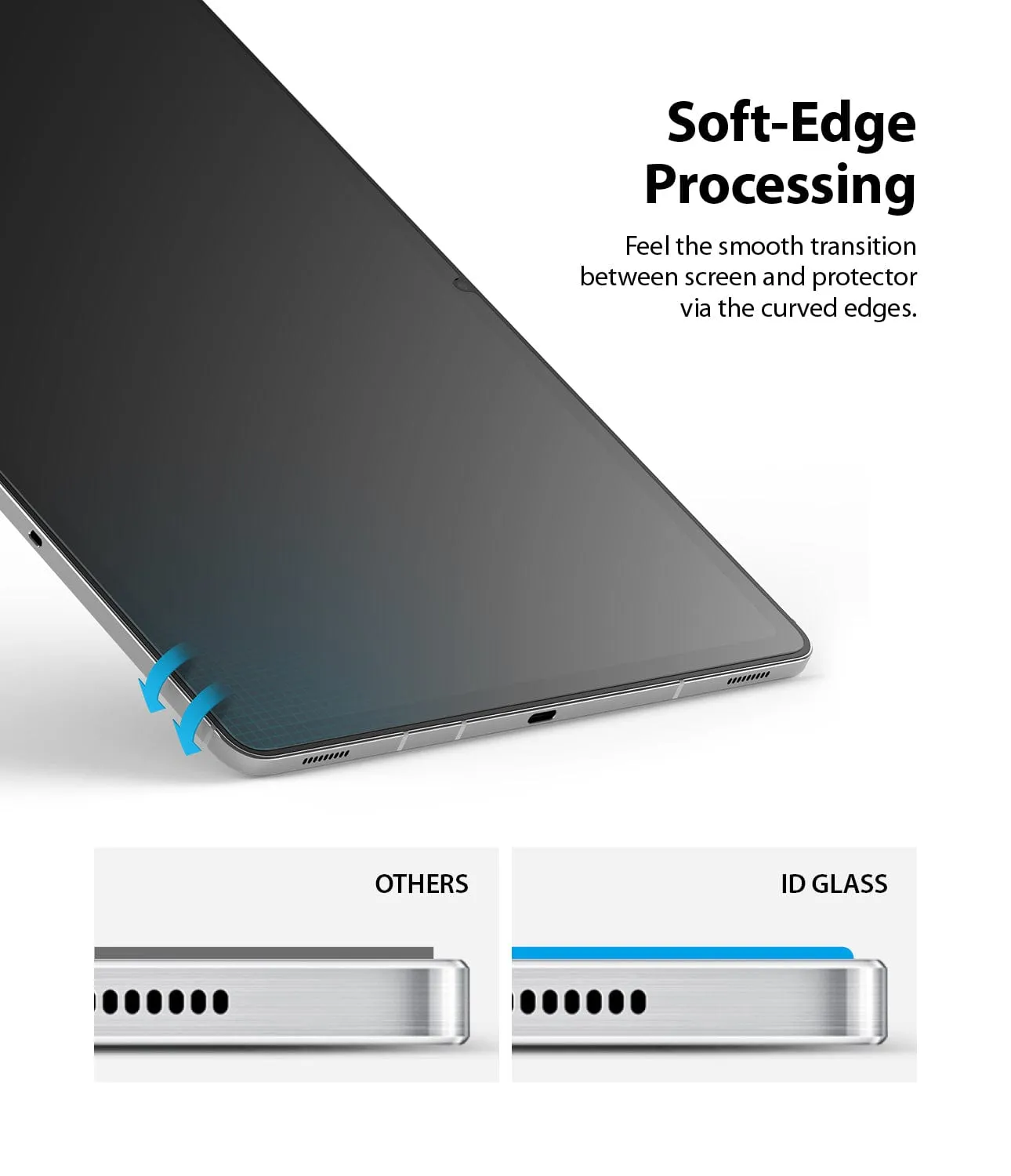 Galaxy Tab S9  / S9 FE  / S8  / S7 / S7 FE ID Glass Screen Protector By Ringke