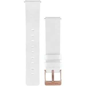 Garmin 010-12495-03 vivomove Replacement Band (Leather Band White with Rose-Gold)