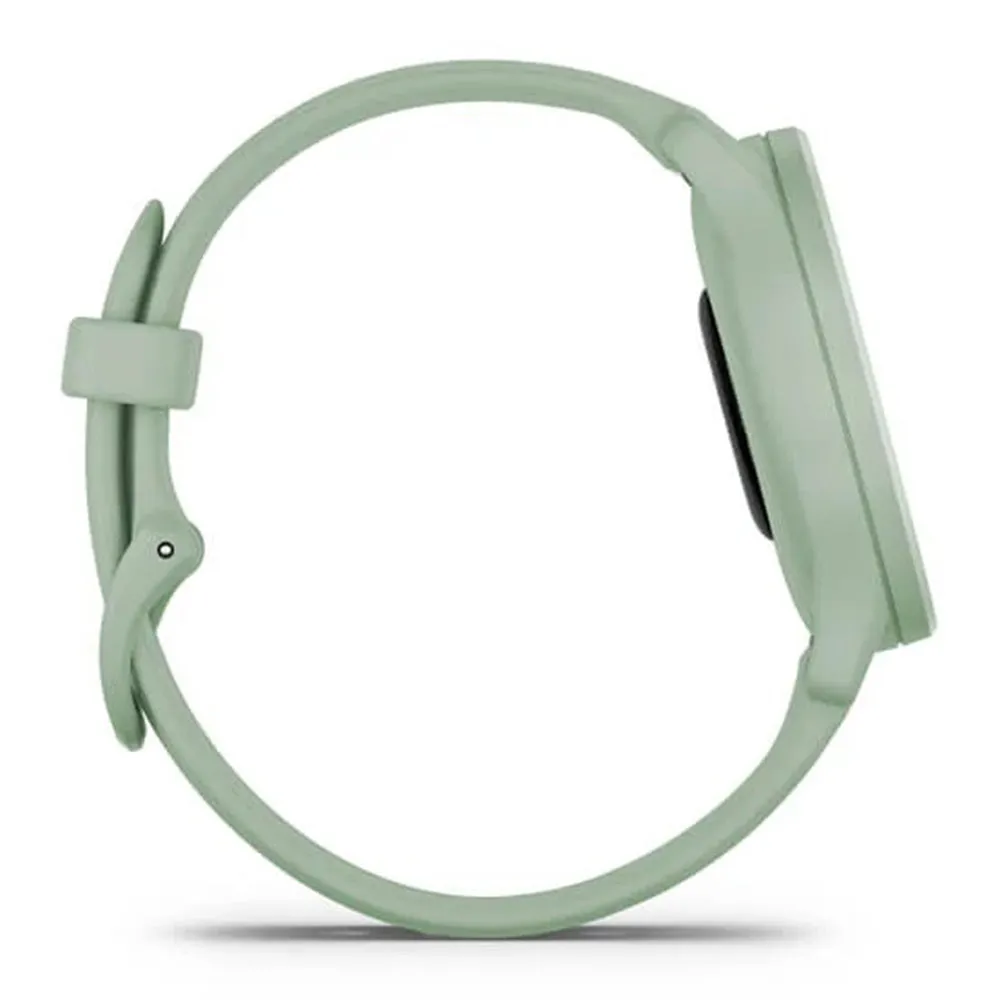 Garmin vivomove Sport Light Green Cool Mint Case and Silicone Band with Silver Accents Touchscreen Smartwatch- 010-02566-03