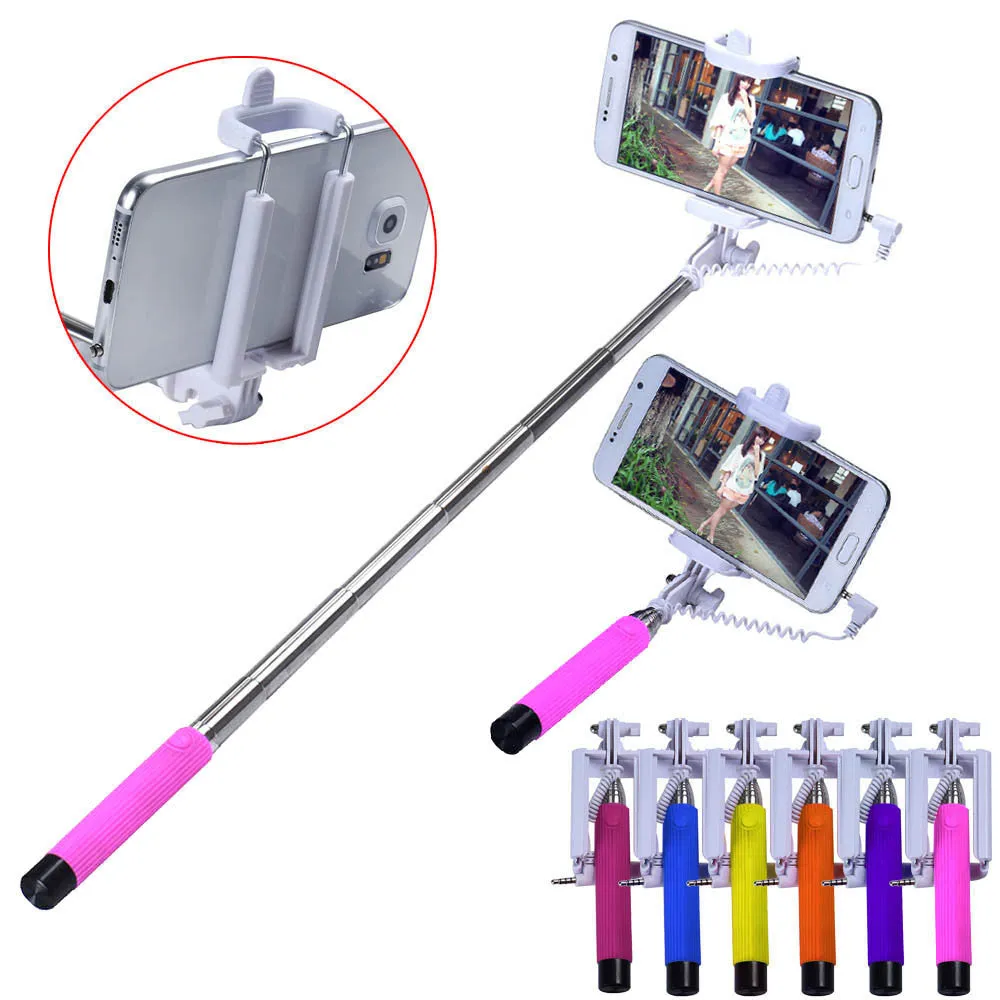 Handheld Extendable selfie stick for samsung For Apple monopod Mini Self-Pole Tripod Monopod Stick self selfie Monopad