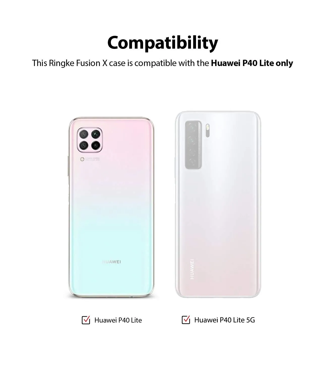 Huawei P40 Lite Back Cover Case | Fusion X