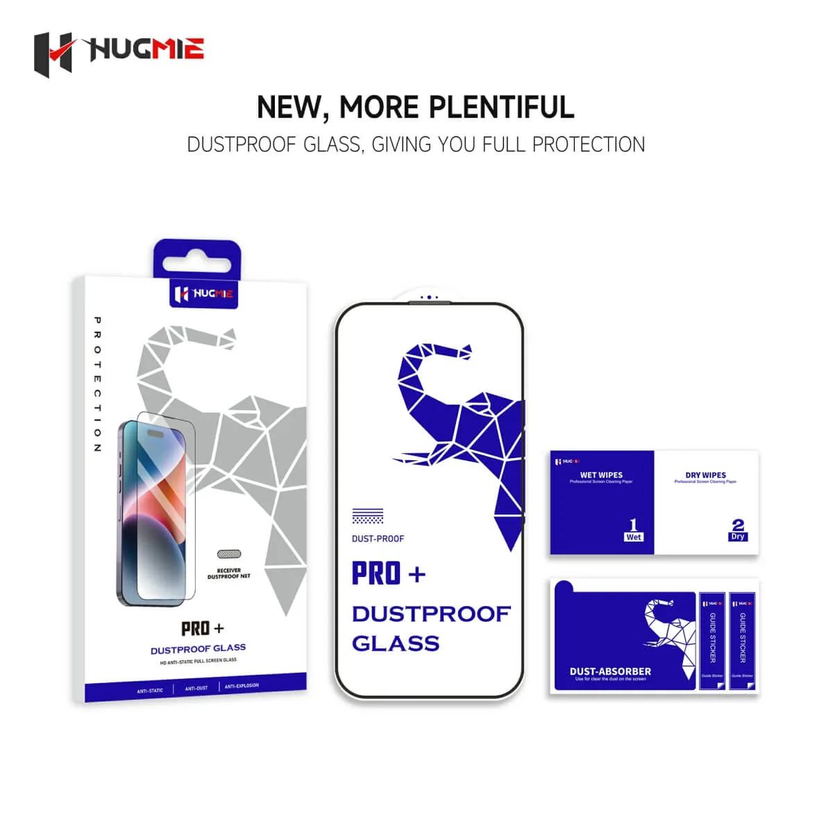 Hugmie® Dustproof Glass Screen Protector for iPhone