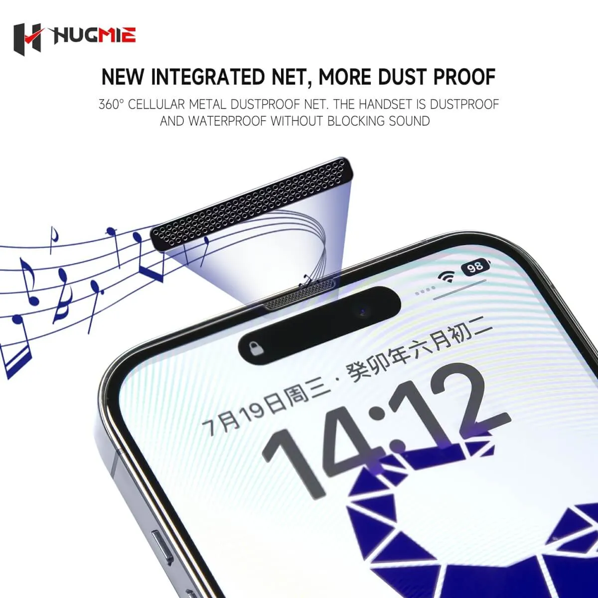 Hugmie® Dustproof Glass Screen Protector for iPhone