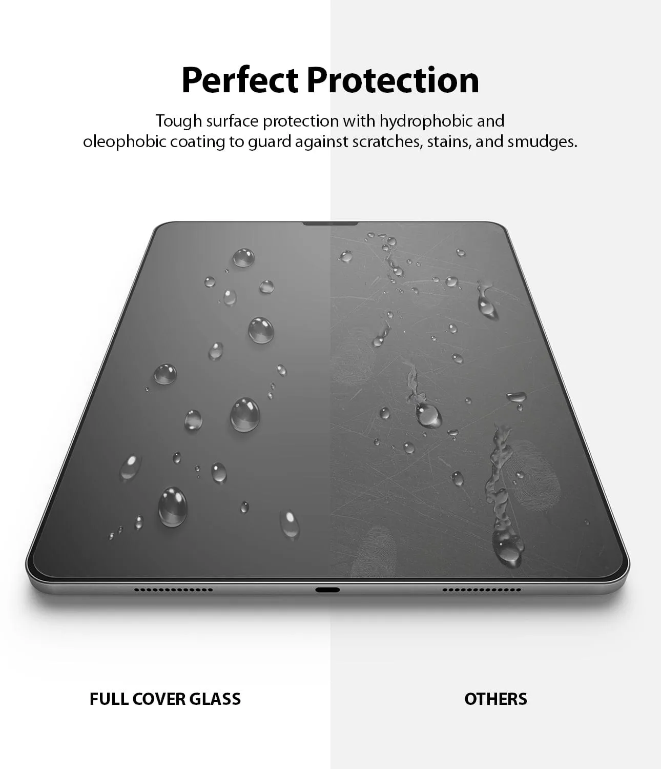 iPad Pro 2021 12.9" 3rd / 4th / 5th Gen ID FULL COVER GLASS Protector By Ringke