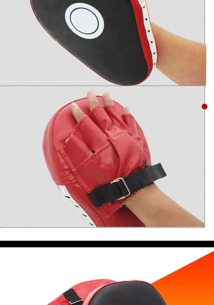 Kick Boxing Gloves Pad Punch Target Bag Men PU Karate Muay Thai Free Fight Sanda Training Kids Equipment Target Adjustable Strap