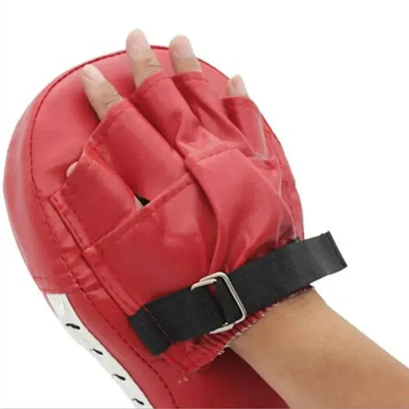 Kick Boxing Gloves Pad Punch Target Bag Men PU Karate Muay Thai Free Fight Sanda Training Kids Equipment Target Adjustable Strap