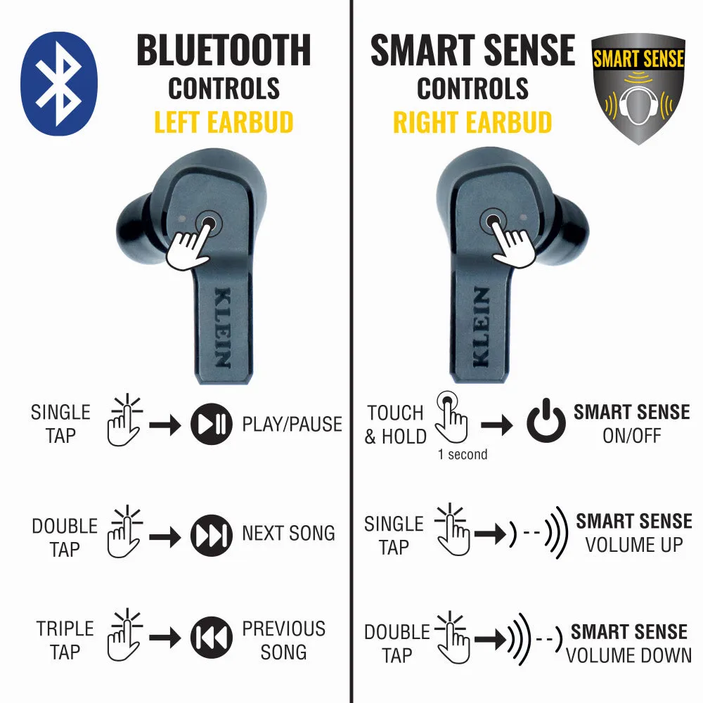 Klein AESEB1S Situational Awareness Bluetooth Earbuds