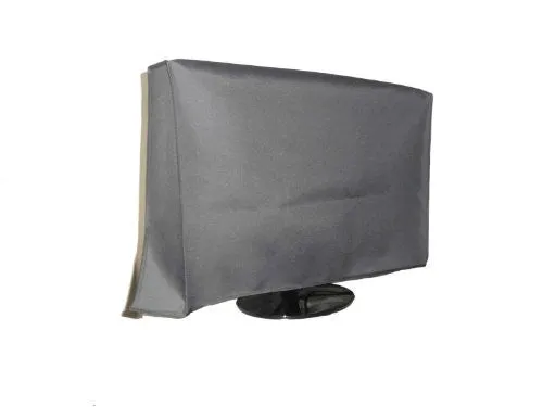 Large Flat Screen TV (39") Vinyl Padded Dust Silver Color Covers (39" Cover - 35.75" x 3.75" x 21.5")