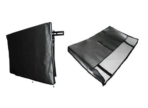 Large Flat Screen TV (65") Marine Grade Nylon Dust Black Color Cover (65" Cover - 60" x 4" x 35.5")