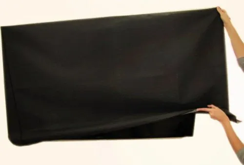 Large Flat Screen TV (65") Marine Grade Nylon Dust Black Color Cover (65" Cover - 60" x 4" x 35.5")