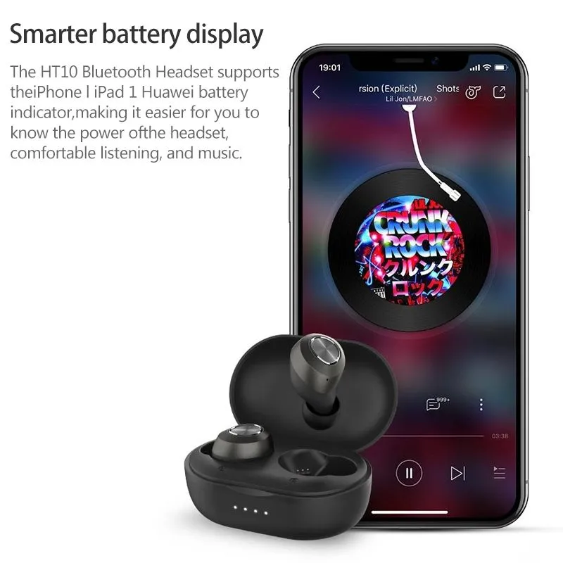 Lenovo HT10 Ipx7 Wireless Earbuds Earphone