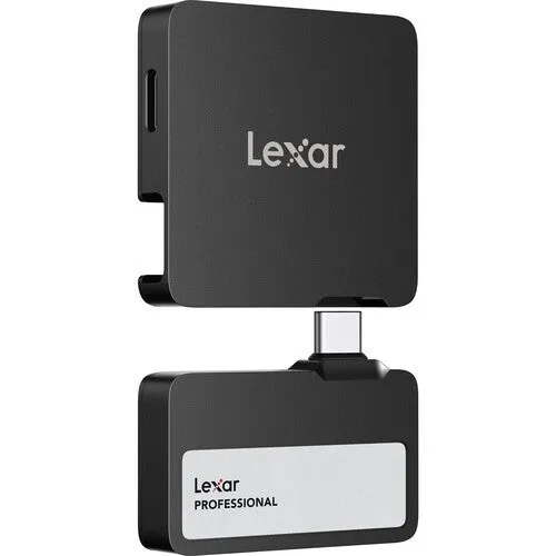 Lexar Professional Go Portable SSD with Hub Ultra Compact | Up to 2TB Capacity | Direct Apple ProRes Recording | Multi-Use Hub for Photography Gear | IP65 | 256-bit AES Encryption