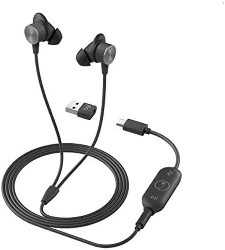 Logitech Zone Wired Earbuds UC 3.5mm/ Type-C/ USB-A