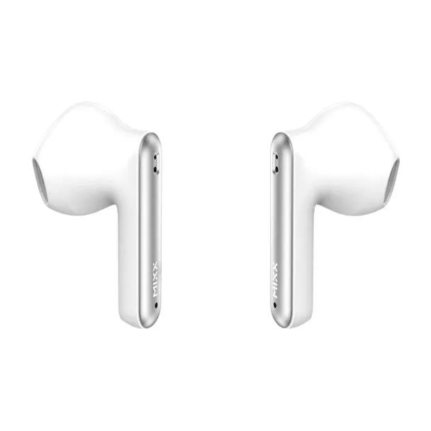 Mixx Streambuds Custom 2 TWS Earphonce Silver White | SBCU-02-SW-366