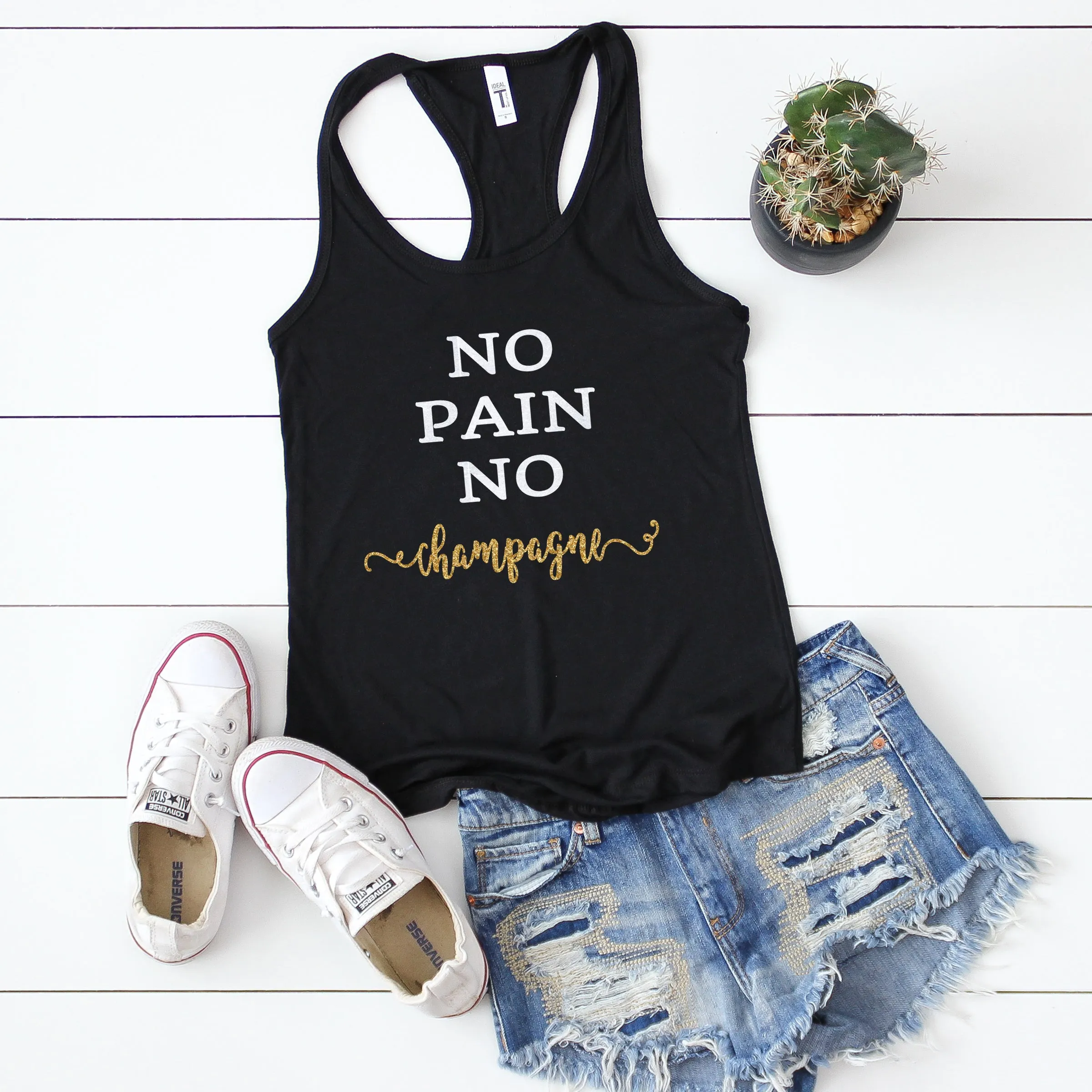 No Pain No Champagne Tank Top