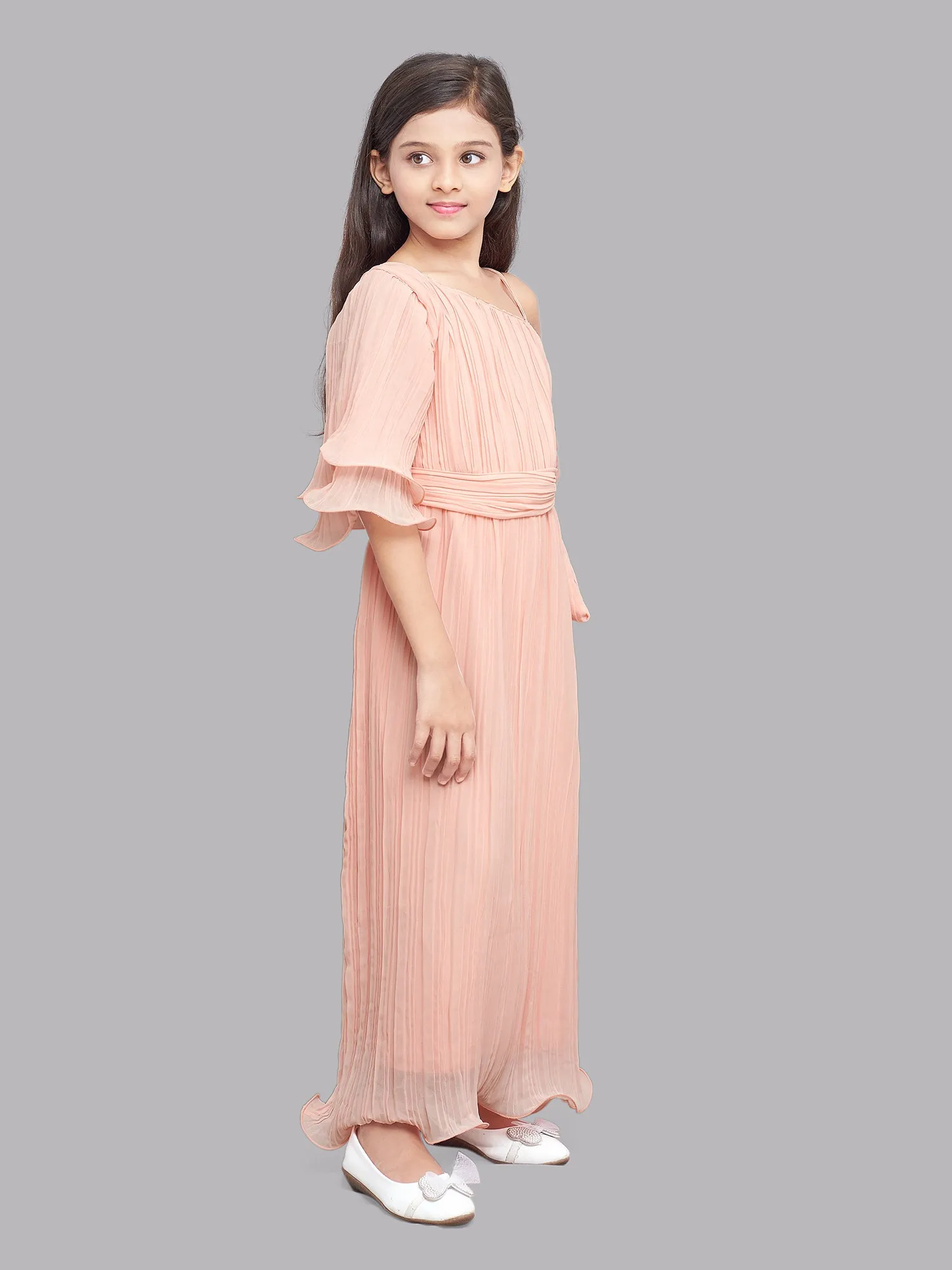 Peach Accordion Maxi