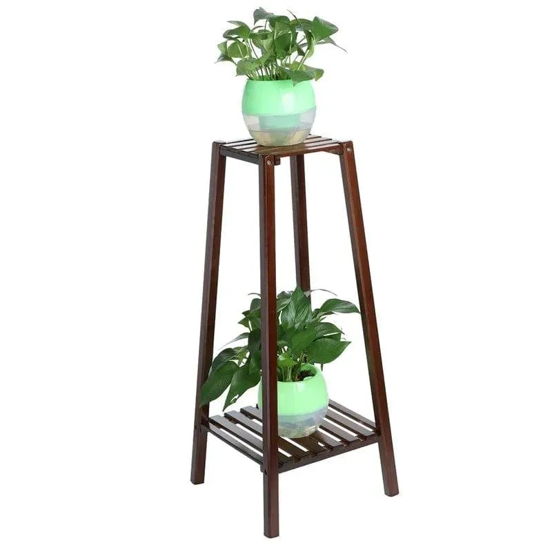 Plant Stand : Multi-Tiered Bamboo Plant