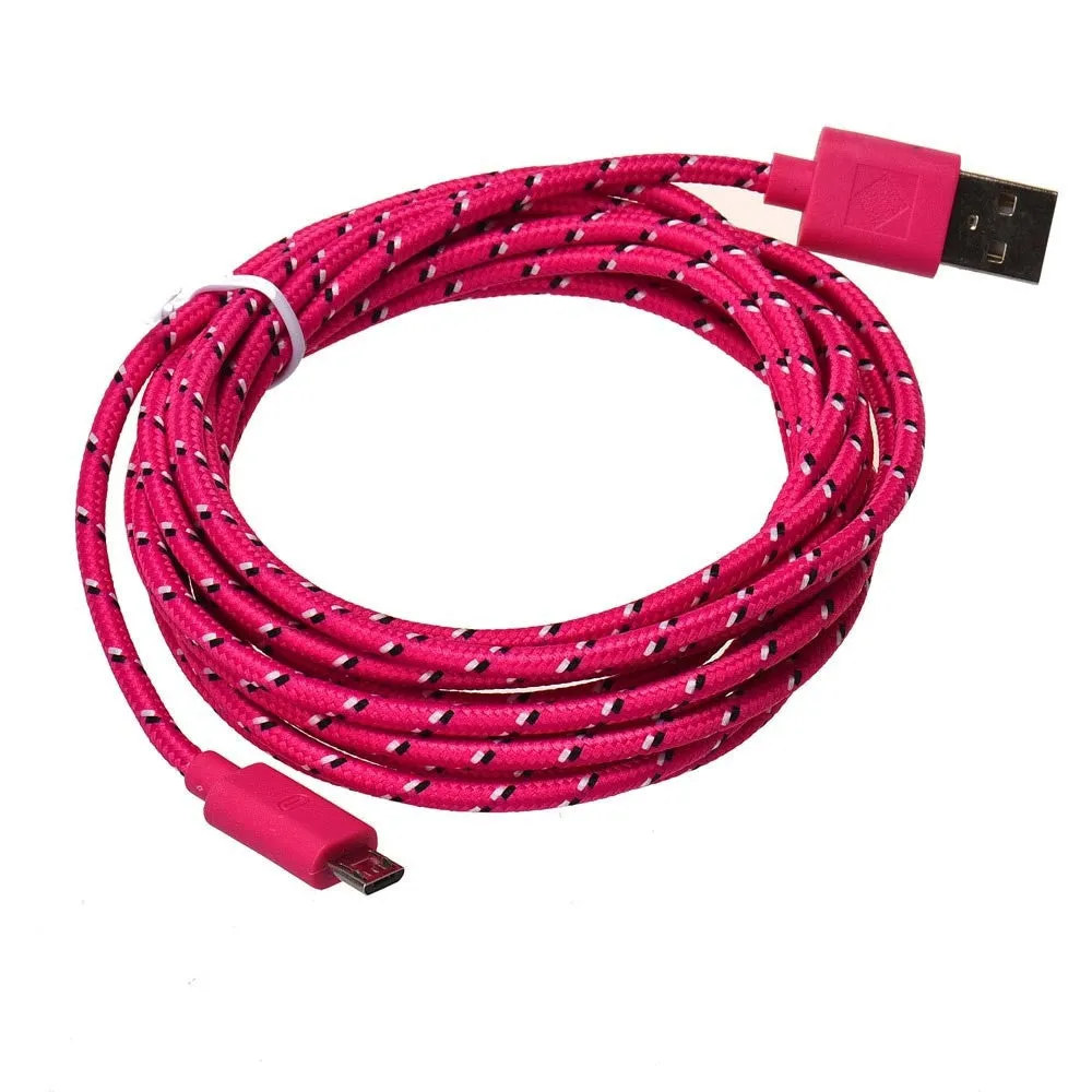 Popular Convenient Micro USB Charger Sync Data Cable Cord for Android Phone (Style:2M/6FT , 3M/10FT)