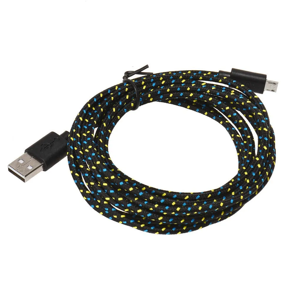 Popular Convenient Micro USB Charger Sync Data Cable Cord for Android Phone (Style:2M/6FT , 3M/10FT)