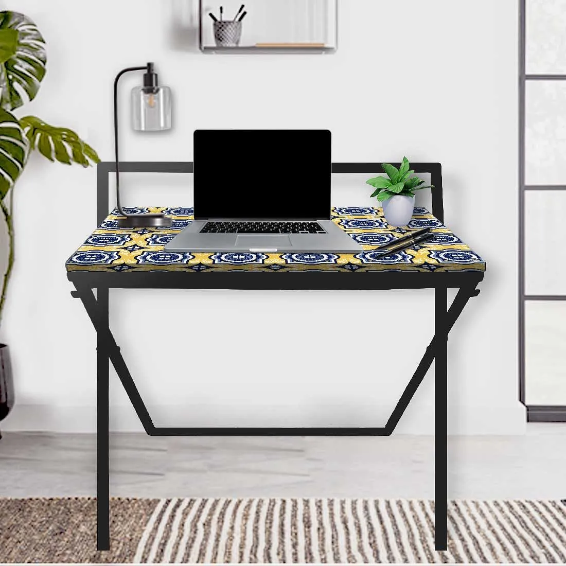 Portable Laptop Table Work for Home Office - Spanish Tiles