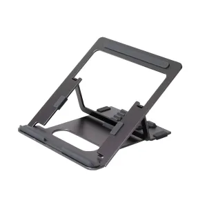 Pout Eyes3 Angle - Aluminum Portable Laptop Stand, Grey